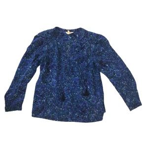 Rebecca Taylor Tassel Silk Blouse